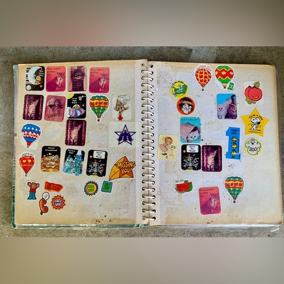 c. 1981 Vtg Spiral Bound Sticker Collection Album - Picture 5 of 16